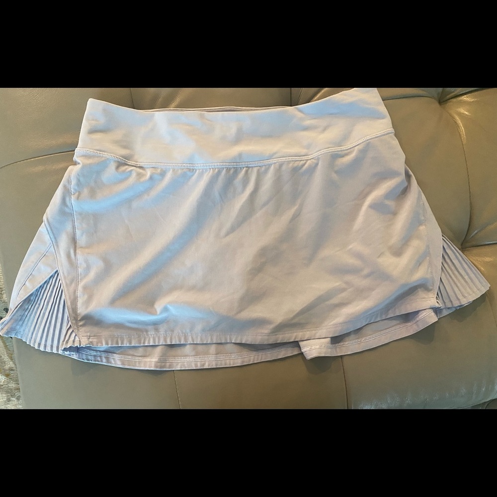 Lululemon Skirt . Lilac size 6. Used , good condition . No holes , no tears .